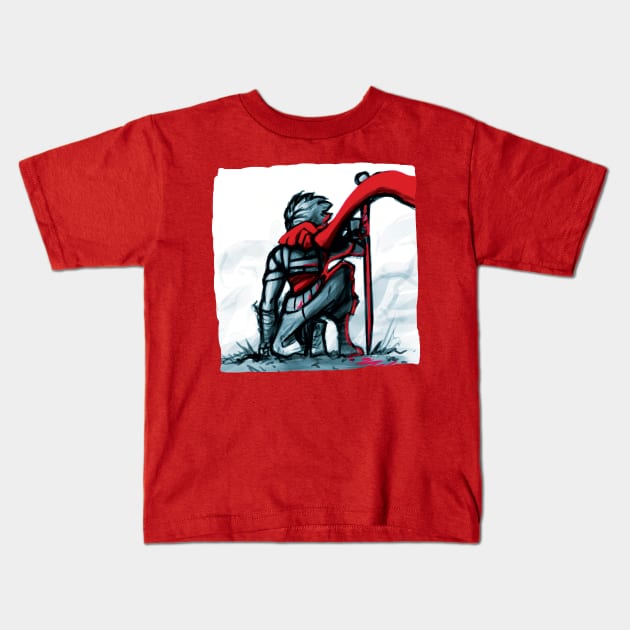 Ninjas Honor Kids T-Shirt by BaconBabyArt